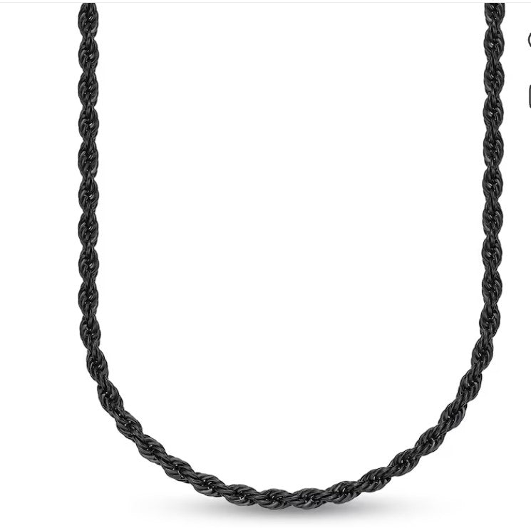 CREDIBLE Unisex Premium Quality Stainless Steel Rope Chain