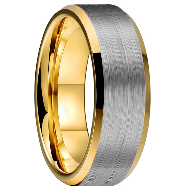 CREDIBLE RICERCATO TUNGSTEN RING