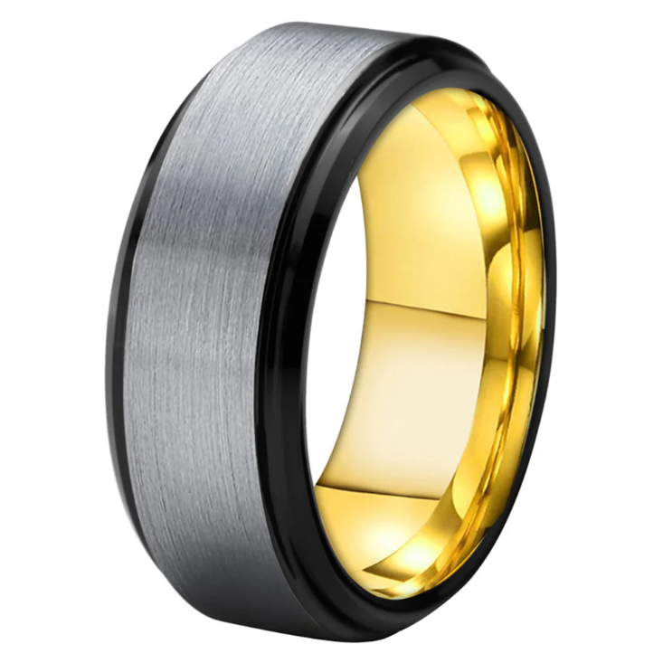 CREDIBLE BISOUS TUNGSTEN RING