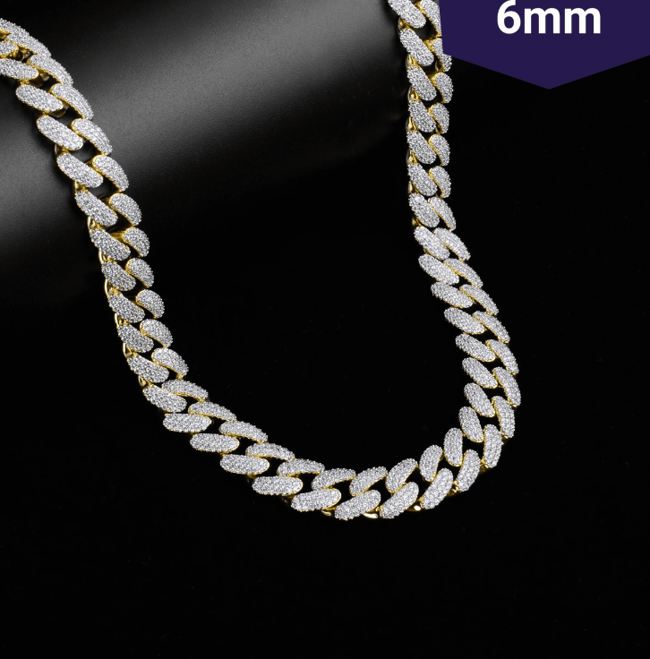 CREDIBLE 6MM 925 Silver Cuban Chain IN SILVER