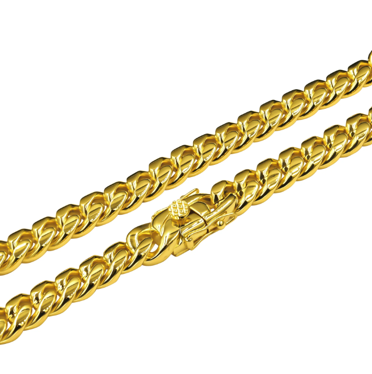 CREDIBLE 12MM CHAIN IN SILVER AND GOLD