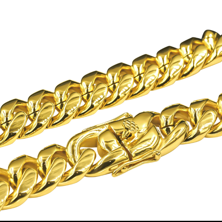 CREDIBLE 18MM CHAIN  IN SILVER AND GOLD