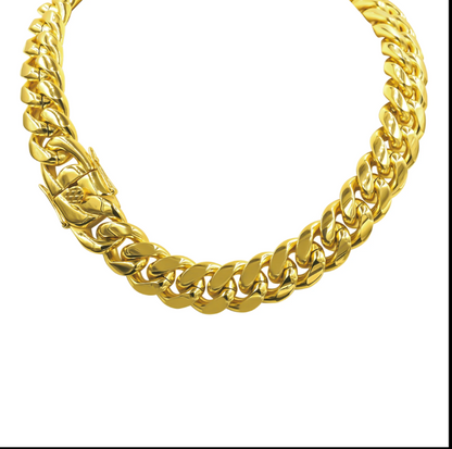 CREDIBLE 18MM CHAIN  IN SILVER AND GOLD