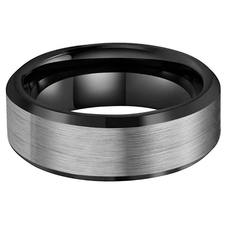 CREDIBLE RICERCATO TUNGSTEN RING