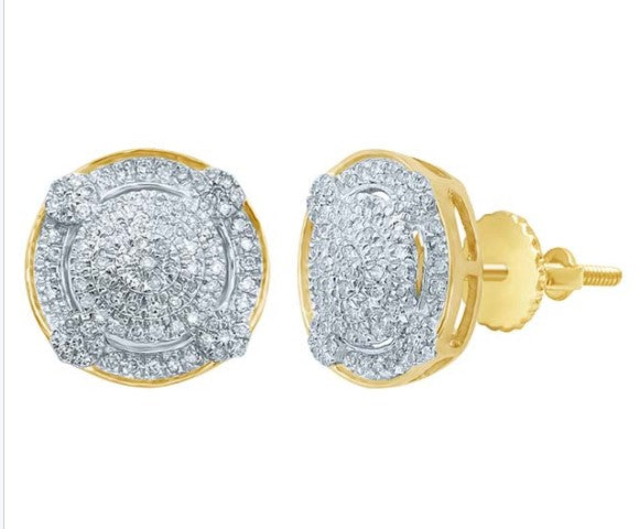 CREDIBLE 10KT 0.32-0.36CT D-EARRINGS IN REAL DIAMOND