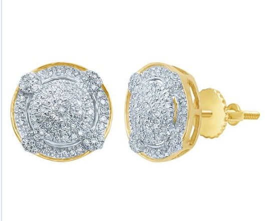 CREDIBLE 10KT 0.32-0.36CT D-EARRINGS IN REAL DIAMOND